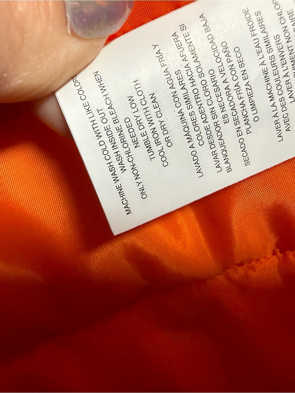 MICHAEL Michael Kors Bright Orange Quilted Puffer Vest - Picture 10 of 12